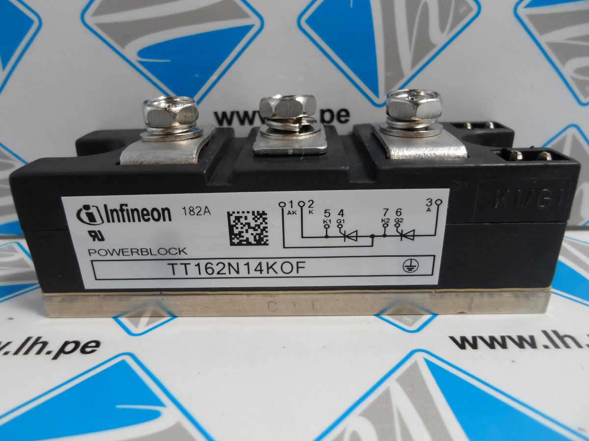 TT162N14KOF         Módulo: Thyristor; Doble serial; 1400V; 162A; BG-PB34-1